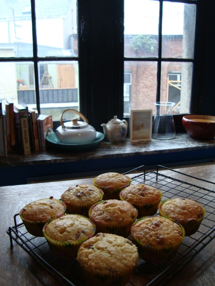 rainyday chocchip muffins